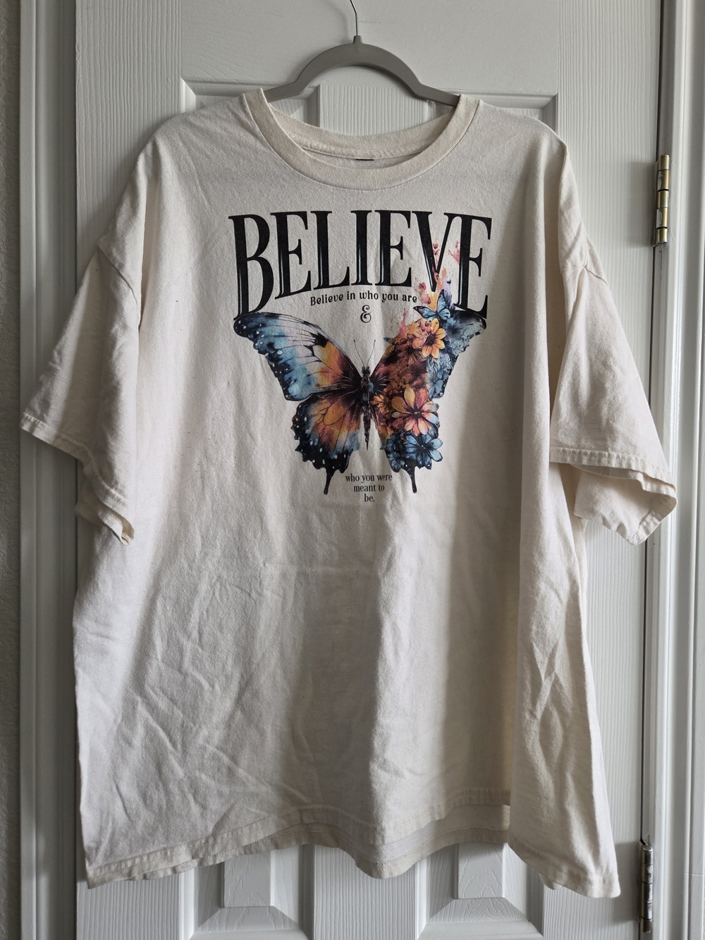 3X Believe Butterfly Graphic Tee!